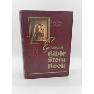 Vintage Egermier’s Bible Story Book De Luxe Edition Warner Press Illustrated